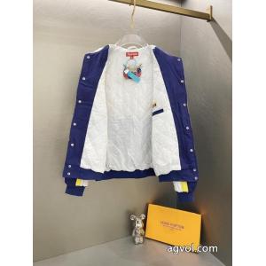 Supremeスポンジボブカートゥーンプリント刺繍ロゴレーサーアメリカントレンドジャケット