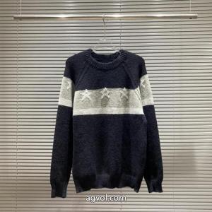 supreme胸元ストライプペンタゴンジャカードラウンドネックセーター