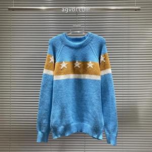 supreme胸元ストライプペンタゴンジャカードラウンドネックセーター