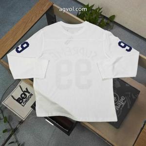 2026新作Supremeクラシック99アルファベットロゴプリントカジュアルカップル長袖Tシャツ