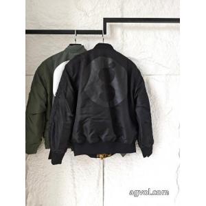 Supremeアップリケロゴ柄ジッパー開閉長袖ジャケットジャケット男女同型