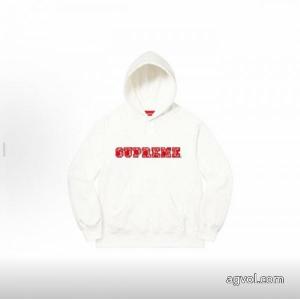 Supremeプリント連帽長袖加絨アメリカントレンドパーカー