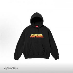 Supremeグラデーションロゴ純色加絨連帽長袖アメリカントレンドパーカー