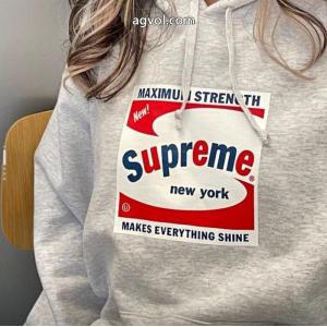 Supremeアルファベットロゴプリント連帽にスエードのアメリカントレンドパーカー