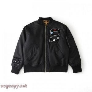 Supremeアップリケロゴ柄ジッパー開閉長袖ジャケット男女同型