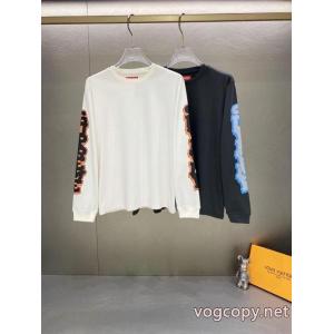 Supreme SS 26 Cracked Sleeve L/S Top両腕カラープリントアルファベットゆったり長袖Tシャツ男女同型