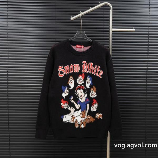 SUPREMEグリム童話白雪姫小人ニット長袖セーター 0 