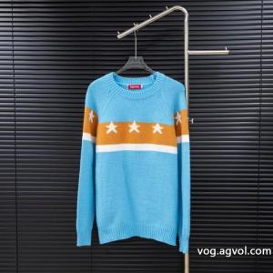 supremeペンタゴンキルティングニットロングセーター