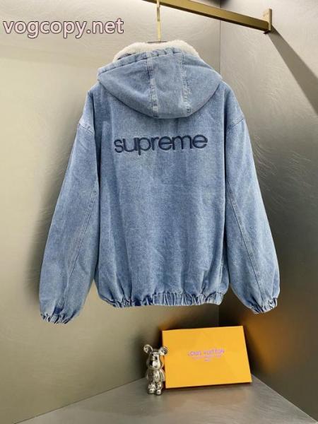 デニムの綿入れオンライン限定商品 高級感が好評です 販売店舗限定モデルSUPREME偽 ブランド 販売 4