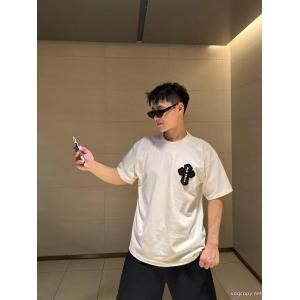 偽物 ブランド 販売ピュアな印象に 洗練デザイン 可愛いデザイン半袖シャツCHROME HEARTS