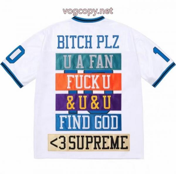 Supreme SS 26 WEEK 1 Find GodフットボールJersey刺繍アップリケメッシュシルクのユニホーム男女同じユニフォーム 1