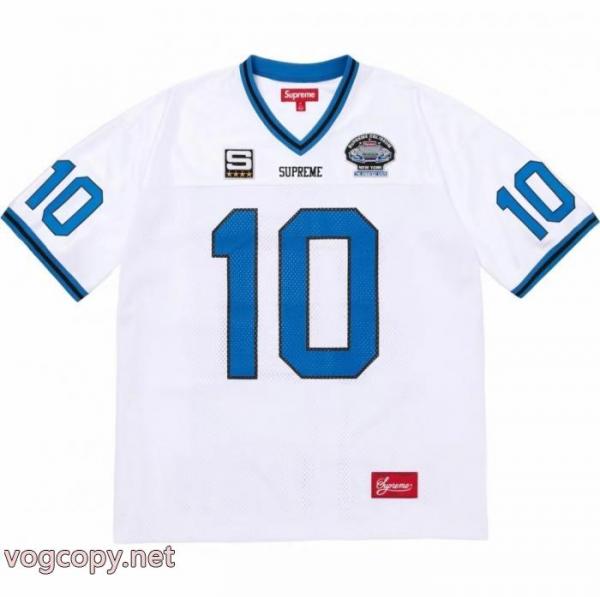 Supreme SS 26 WEEK 1 Find GodフットボールJersey刺繍アップリケメッシュシルクのユニホーム男女同じユニフォーム 3