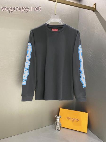 Supreme SS 26 Cracked Sleeve L/S Top両腕カラープリントアルファベットゆったり長袖Tシャツ男女同型 2
