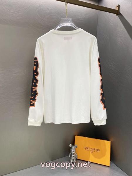 Supreme SS 26 Cracked Sleeve L/S Top両腕カラープリントアルファベットゆったり長袖Tシャツ男女同型 3