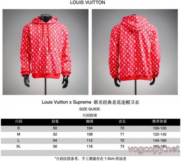 Louis Vuitton x Supreme連名クラシック老花連帽衛衣 2