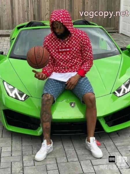Louis Vuitton x Supreme連名クラシック老花連帽衛衣 4