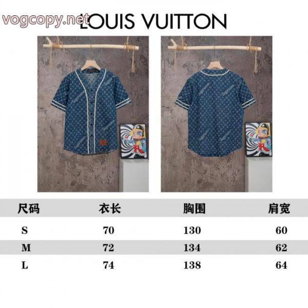 LOUIS VUITTON x Supreme連名モデルFW 26半袖デニム野球シャツ男女同型 3