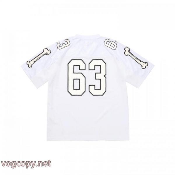 Supreme 25 fw BonesフットボールJerseyメッシュユニホーム半袖アメリカ人男女同型 1