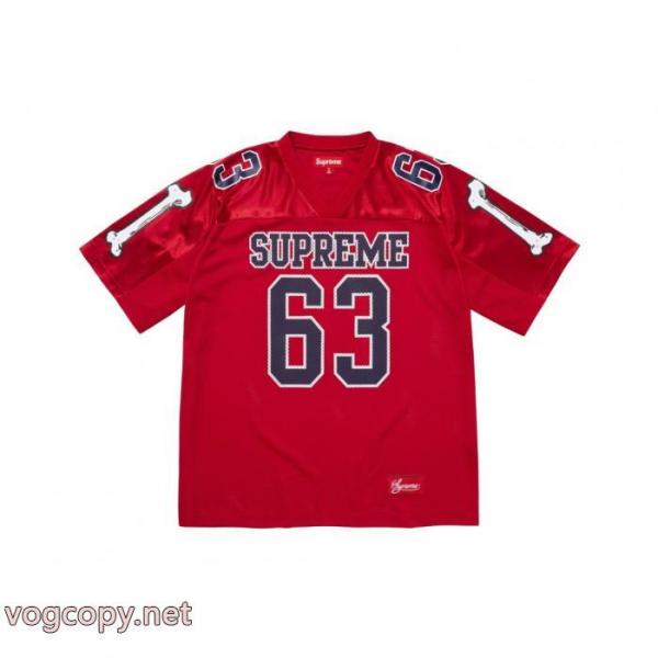 Supreme 25 fw BonesフットボールJerseyメッシュユニホーム半袖アメリカ人男女同型 5