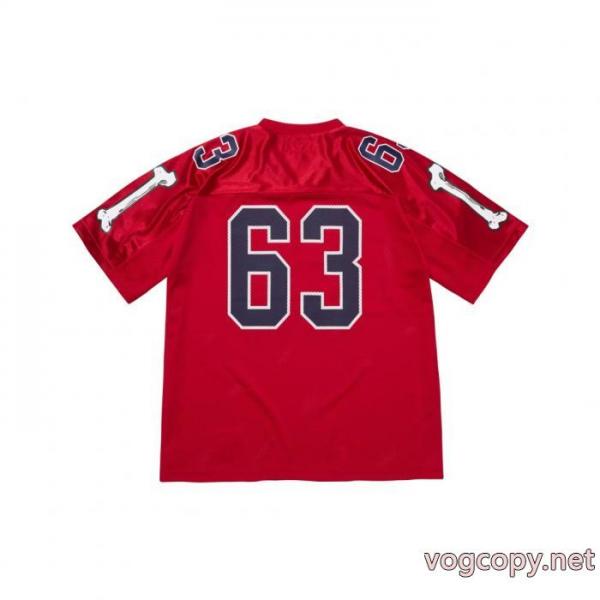Supreme 25 fw BonesフットボールJerseyメッシュユニホーム半袖アメリカ人男女同型 4