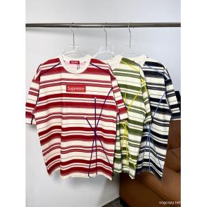 Supreme美潮シート刺繍重ポンド明糸デザイン感半袖Tee