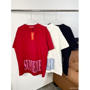Supreme WEEK 5 Cracked Stretch S/S Topひび割れ半袖Tee男女同型カップルは相性抜群